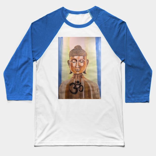 Buddha Baseball T-Shirt by Art by Kerry Cortinas